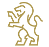 Line drawing of a lion standing on its hind legs